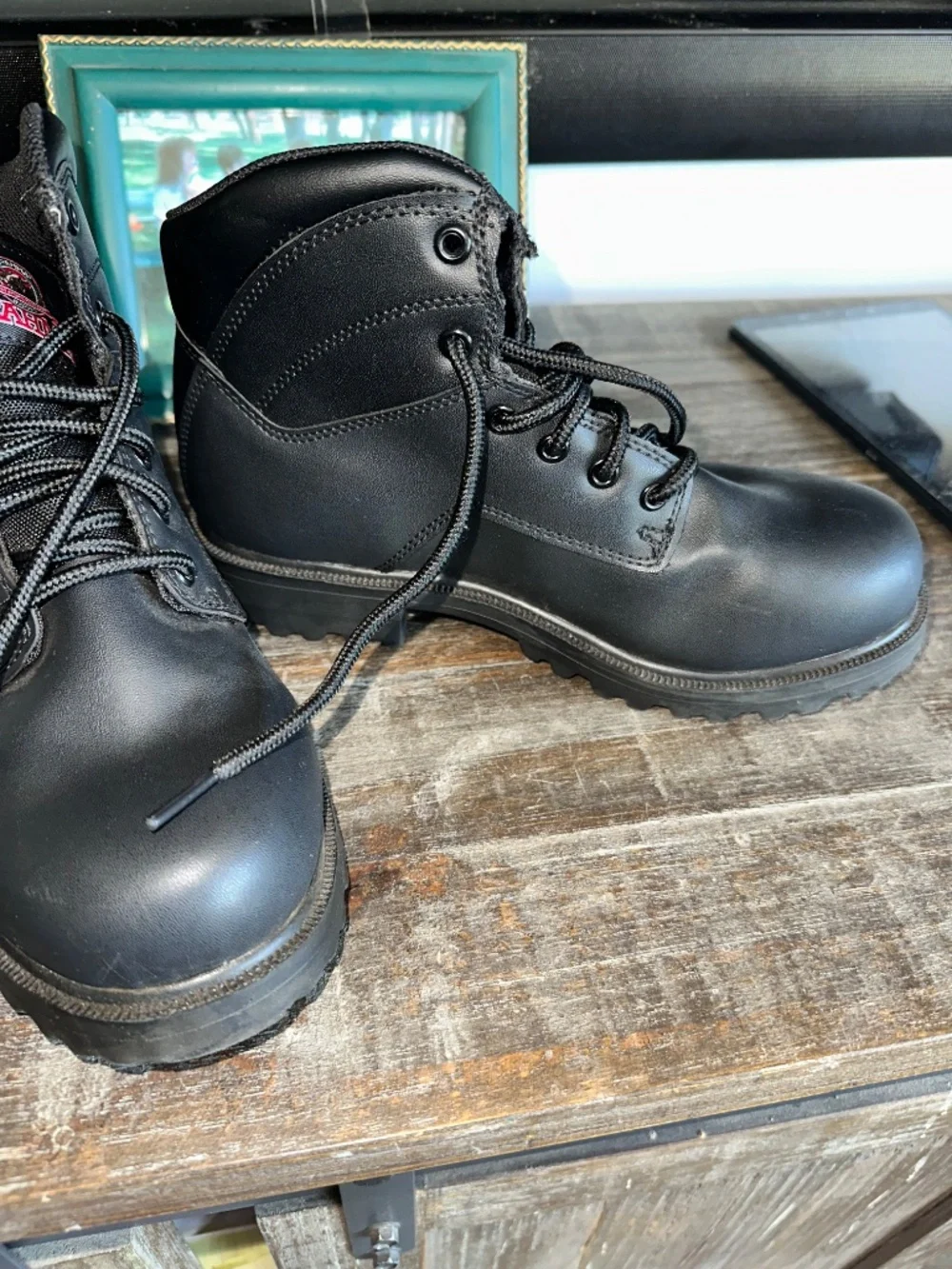 Brahma Boot Sz 7w Combat Style Black